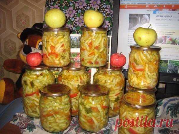 Домашние заготовки. Салат из кабачков по-корейски