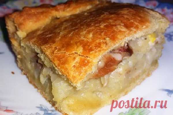 Дрожжевой пирог с курицей — Домашний уют