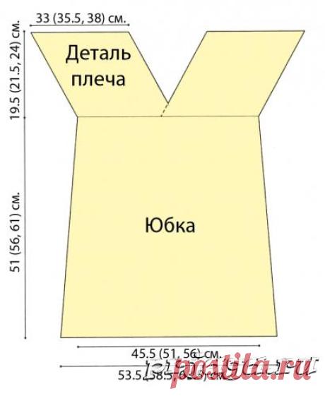 Вязание крючком платья для начинающих с запахом