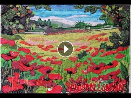 МАКОВОЕ ПОЛЕ из лоскутов/ панно из ткани/ текстильная пицца схс Текстильное панно, миниатюра, картина. плейлист ТЕКСТИЛЬНАЯ ПИЦЦА /лоскутная техника МК/ ПИШЕМ ЗИМНИЙ ПЕЙЗАЖ/ КАК ИСПОЛЬЗОВАТЬ ОСТАТКИ ОБОЕВ В КАРТИНЕ...