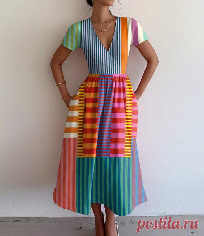 2025 Fish Print Dress