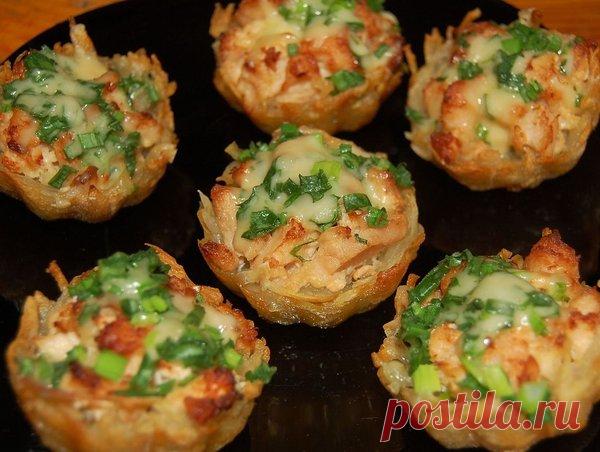 Фаршированные корзиночки, настоящая вкуснятина | БУДЕТ ВКУСНО | Яндекс Дзен