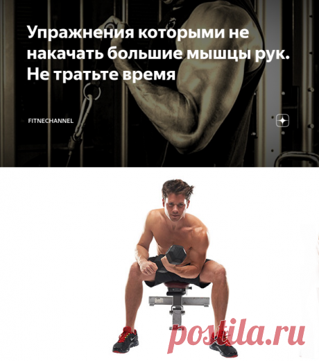 Упражнения которыми не накачать большие мышцы рук. Не тратьте время | fitnechannel | Яндекс Дзен