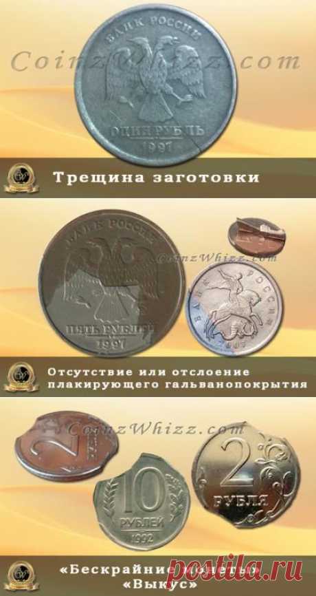 Статья о разновидностях монетного брака