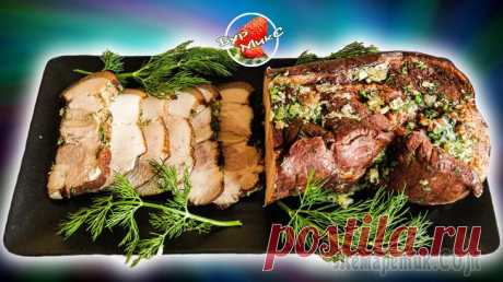 Вкуснейшая свиная грудинка тает во рту Закуска из свиной грудинки пользуется большим спросом у мужчин за праздничным столом. Свиная грудка по этому рецепту готовится просто, а получается необыкновенно нежная и очень ароматная. Ингредиенты:...