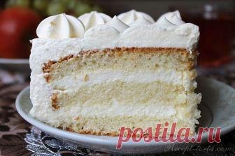 Рецепт торта Молочная девочка с пломбирным кремом