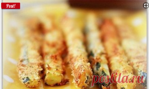 Палочки цукини в сырной панировке - рецепт с фото