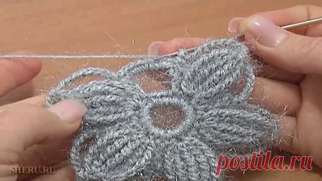 Сказочная ажурная снежинка Урок 8 часть 1 из 2 Вязание крючком