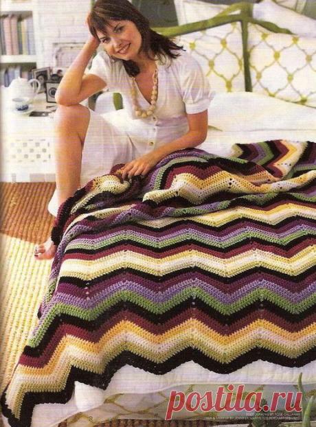 ПЛЕД - ПОКРЫВАЛО &quot;ЗИГЗАГ&quot;.