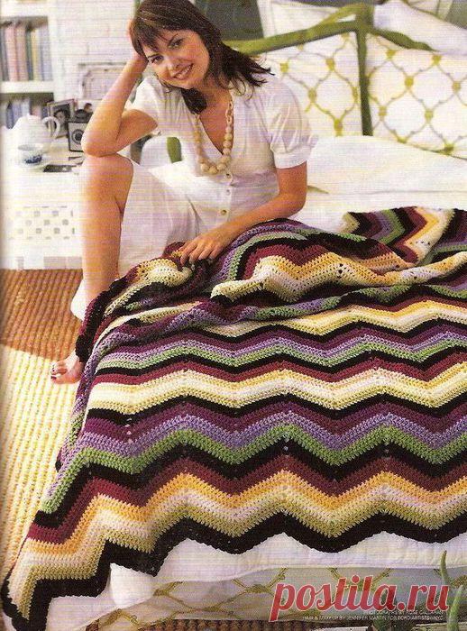 ПЛЕД - ПОКРЫВАЛО "ЗИГЗАГ".