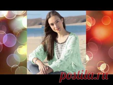Красивые ажурные кардиганы со схемами / Выпуск 1 - YouTube