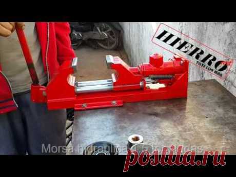 Morsa hidraulica (tornillo de banco) casero