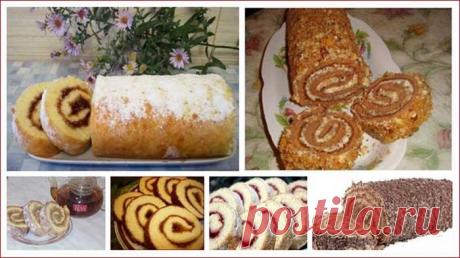 6 рецептов самых быстрых рулетиков к чаю