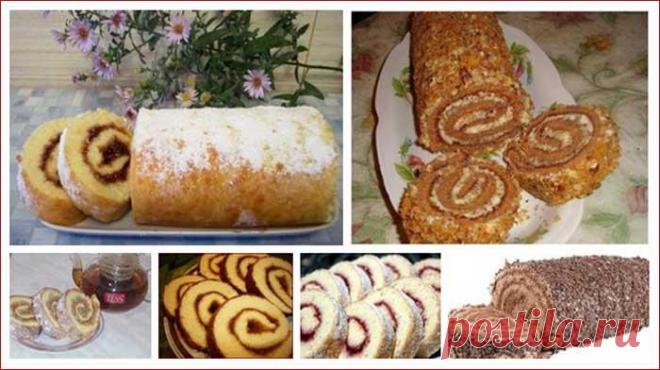 6 рецептов самых быстрых рулетиков к чаю