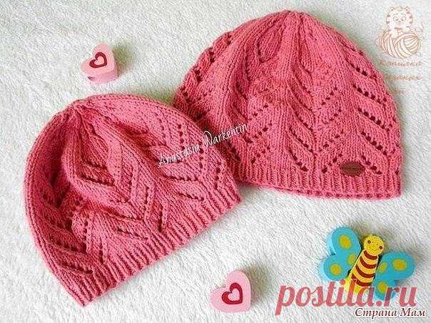 Детская шапка «Весенний ажур» на 1-3 года (Вязание спицами) — Журнал Вдохновение Рукодельницы