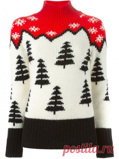 Moncler Grenoble Жаккардовый Свитер - Verso - Farfetch.com