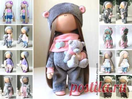 Handmade Tilda Doll  Stoffpuppe Poupée  Fabric Cloth Doll  | Etsy Hello, dear visitors!  This is handmade textile doll created by Master Yulia K. (Sochi, Russia). All dolls stated on the photo are mady by artist Yulia K. You can find them in our shop searching by artist name: https://www.etsy.com/shop/AnnKirillartPlace?ref=hdr&search_query=yulia+k  Doll is 30 cm
