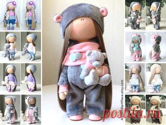 Handmade Tilda Doll  Stoffpuppe Poupée  Fabric Cloth Doll  | Etsy Hello, dear visitors!  This is handmade textile doll created by Master Yulia K. (Sochi, Russia). All dolls stated on the photo are mady by artist Yulia K. You can find them in our shop searching by artist name: https://www.etsy.com/shop/AnnKirillartPlace?ref=hdr&search_query=yulia+k  Doll is 30 cm
