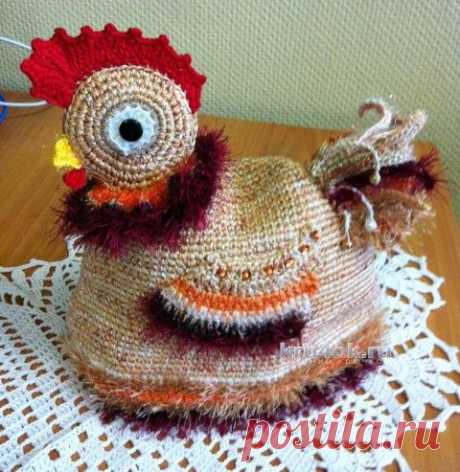 Вязаная крючком грелка на чайник - вязание крючком на kru4ok.ru