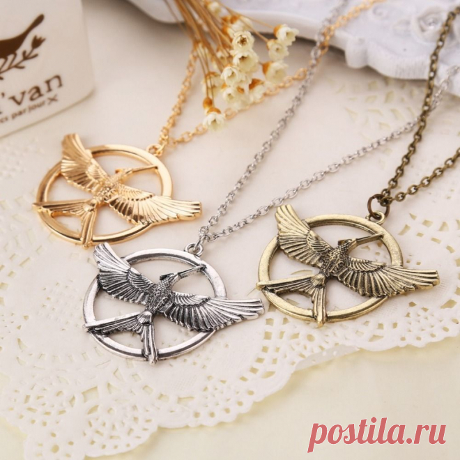 Купить голодные игры 3, кулон с сойкой, новый дизайн по низкой цене