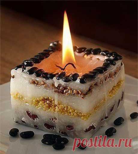 Оригинальная свечка своими руками
