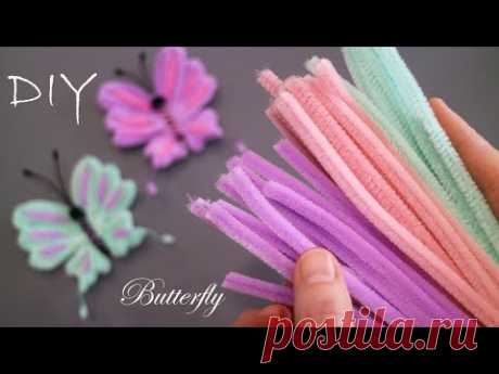 😍INCREDIBLY BEAUTIFUL😍 How to make a BUTTERFLY from pipe cleaner