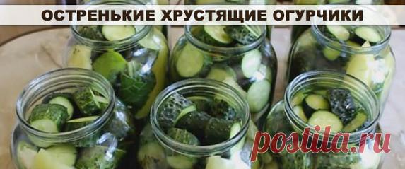 Остренькие хрустящие огурчики. 
Достойный вариант из серии 