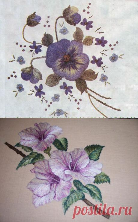 Эскизы для вышивки гладью, бесплатные фото, обои, изображения