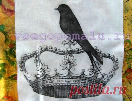 Распечатка на ткани с помощью принтера.