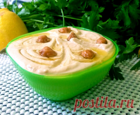 Хомус. Вкусная , сытная, полезная и быстрая намазка на хлеб . — Кулинарная книга - рецепты с фото