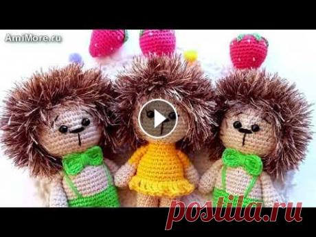 Амигуруми: схема Ёжик крошка. Игрушки вязаные крючком - Free crochet patterns. Бесплатная схема для вязания амигуруми: Ёжик крошка. Описание для вязания маленьких ежиков. Мастер-класс по вязанию ежика в юбочке. Игрушки вязаные кр...