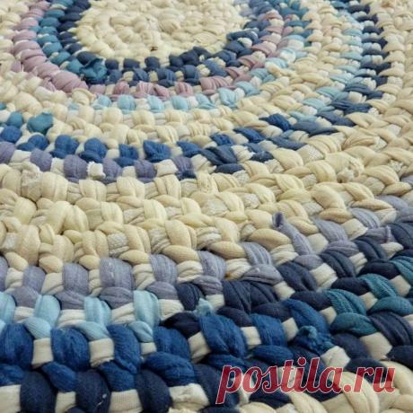 Toothbrush rugs - вязание &quot;иглой&quot; коврика.