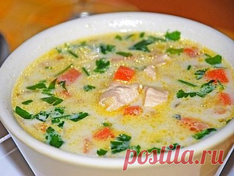 Куриный суп со сливками