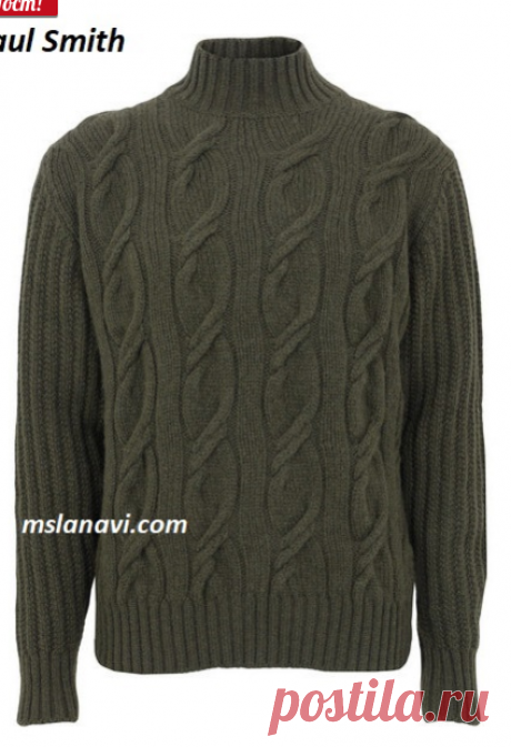 Мужской свитер Paul Smith | Вяжем с Лана Ви
