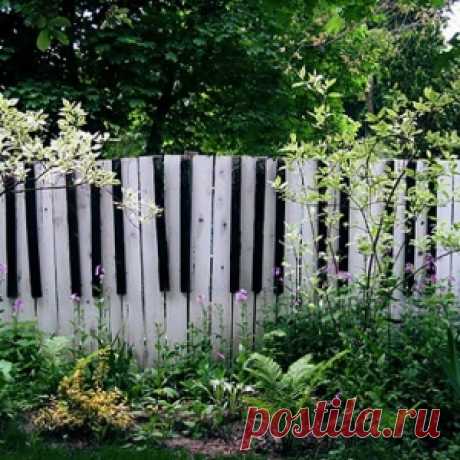 Идеи рисунков на дачном заборе