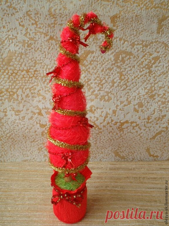 Елочки из сизали - Новый Год,новый год 2015,новогодний,новогодний подарок