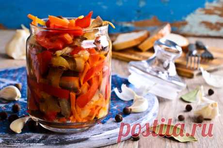 Салат из маринованных овощей на зиму по-итальянски