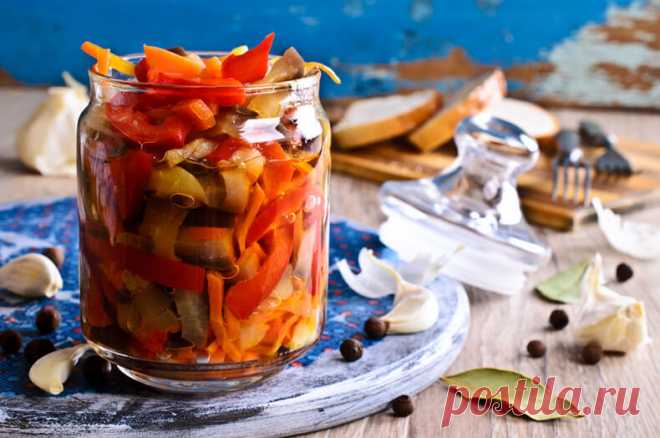 Салат из маринованных овощей на зиму по-итальянски