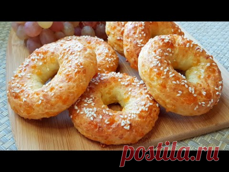 Творожные Кольца на Завтрак за Минуты // Homemade bagels with cheese