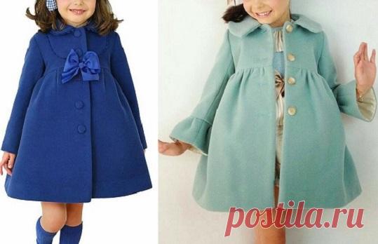 Пальто девочкам.Схемы.
