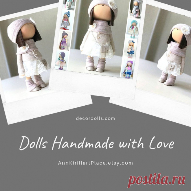 Handmade Rag Doll Textile Decor Doll Fabric Cloth Doll | Etsy