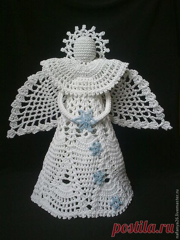 Ананасовый ангел – купить в интернет-магазине на Ярмарке Мастеров с доставкой Ананасовый ангел - купить или заказать в интернет-магазине на Ярмарке Мастеров | Ангел связан узором 