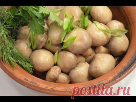 Маринованные шампиньоны, рецепт / Простые рецепты