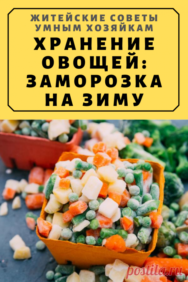 Хранение овощей: Заморозка на зиму | Житейские Советы