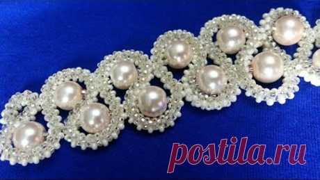 Браслет из бисера и бусин. حبة وخاتم سوار Bead and Bead Bracelet