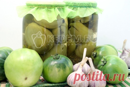 Зеленые помидоры с чесноком и зеленью на зиму Этот необычный из зеленых помидоров с чесноком и зеленью на зиму, станет отличной закуской на зимнем столе.
