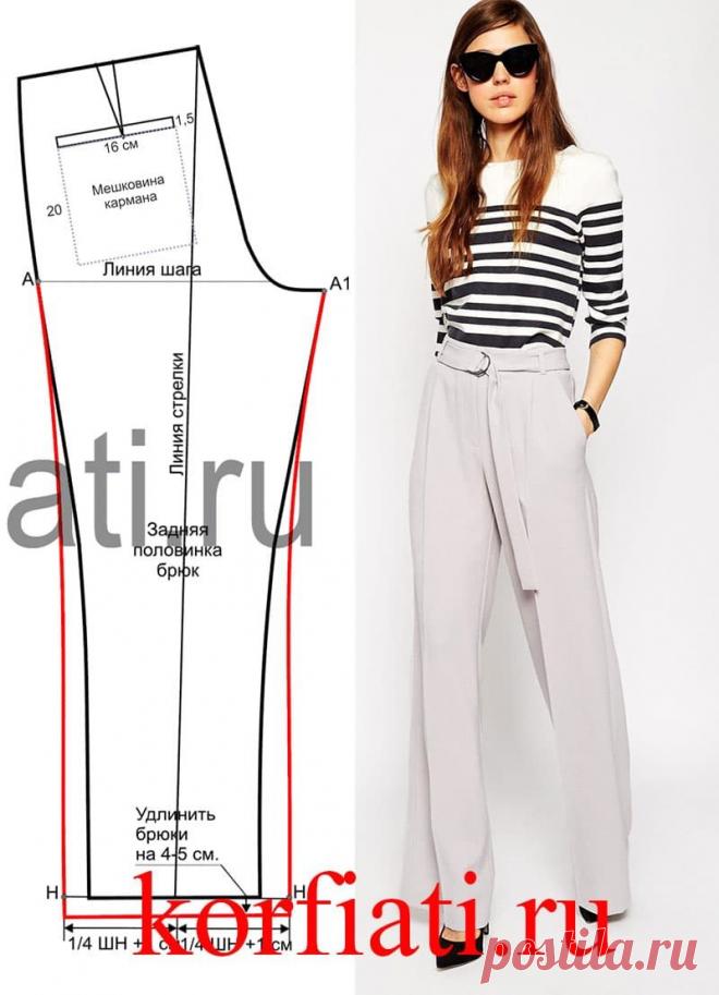 Хит сезона — шьем широкие длинные брюки по выкройке

https://korfiati.ru/2015/03/vyikroyka-shirokih-bryuk/

Такие широкие длинные брюки есть в последних коллекциях большинства модных домов, и неспроста. Ведь они позволяют визуально удлинить нижнюю часть тела и сделать ноги женщины бесконечными! В этом сезоне широкие брюки — настоящий хит! Дизайнеры рекомендуют носить их с высоким каблуком, а низ штанин обязательно должен быть широким и закрывать туфли практически полностью...