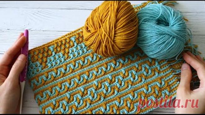 Невероятно красивое мозаичное вязание! Просто невозможно оторваться