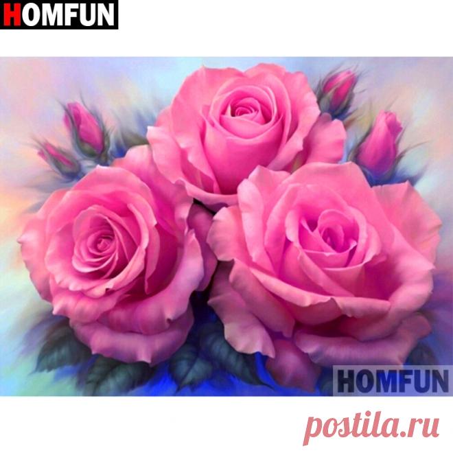 188.01руб. 43% СКИДКА|HOMFUN полная Алмазная вышивка Diy 5D алмазная картина вышивка крестиком  Покупай умнее, живи веселее! Aliexpress.com