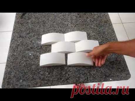 Molde gesso 3D tijolinho Convexo, como fazer. - YouTube